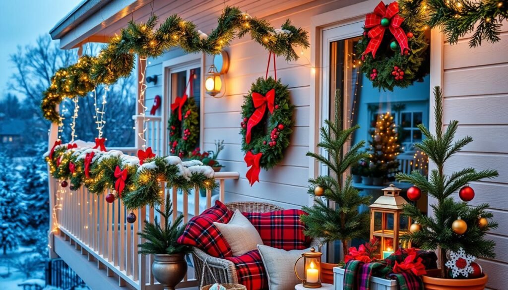 Décorations de Noël pour balcon